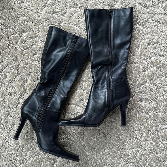 BP. BLACK TALL BOOTS WOMEN’S SIZE 7.5 - Picture 1 of 3